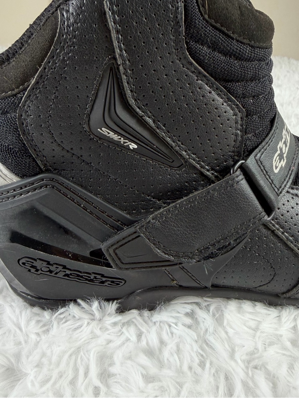 Alpinestars SMX-1 R Vented v2 Motorcycle Boots All Black Men’s 11.5 EUR 46 Moto - Picture 5 of 15